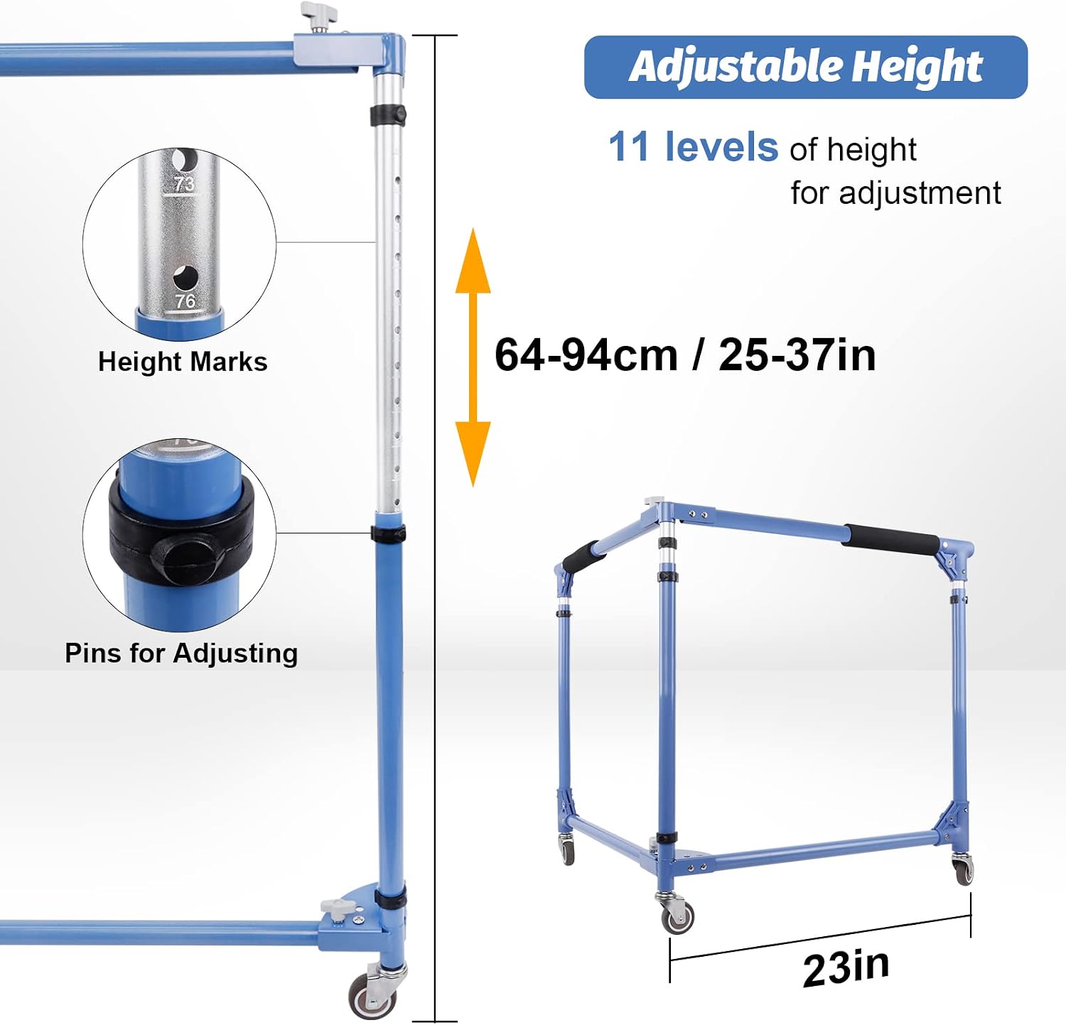 GanFindX Folding Skater Aid for Kids Roller Skating, Roller Skate Trainer for Kids Toddler Adjustable Height Training Walker